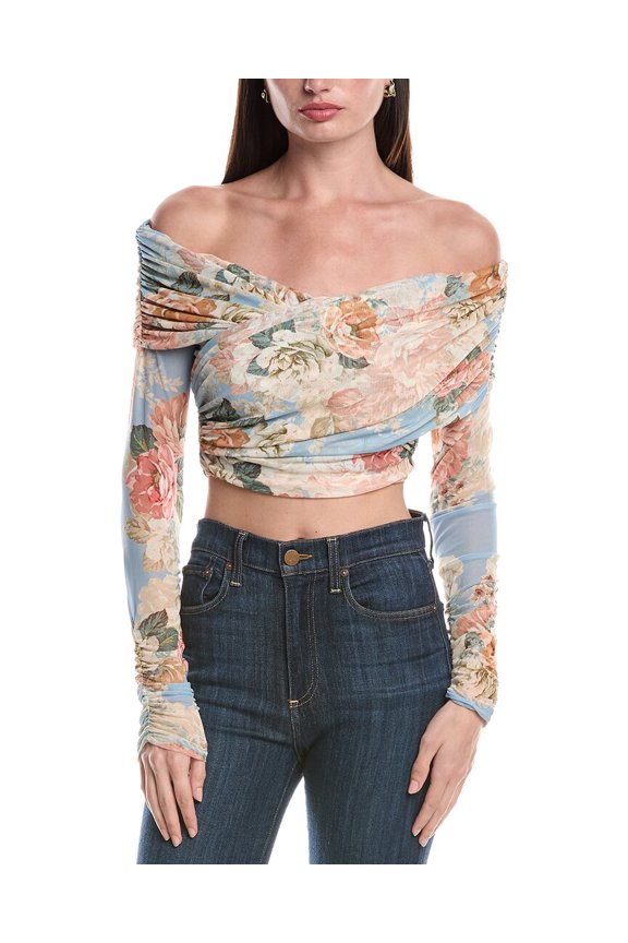 womens Dido Wrap Off-The-Shoulder Top, m