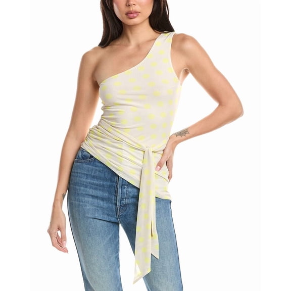 AFRM womens Maple Asymmetrical Top, XXS, Pink