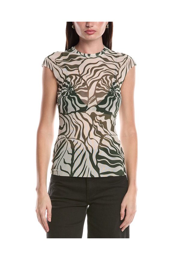 womens Nina Short Sleeve T-Shirt, 1X, White