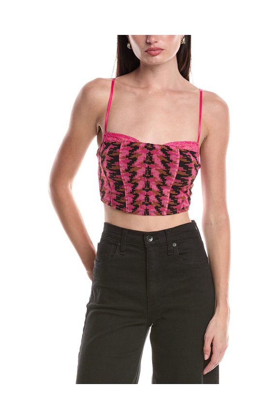womens Nolan Mesh Tank Top, xs, Pink