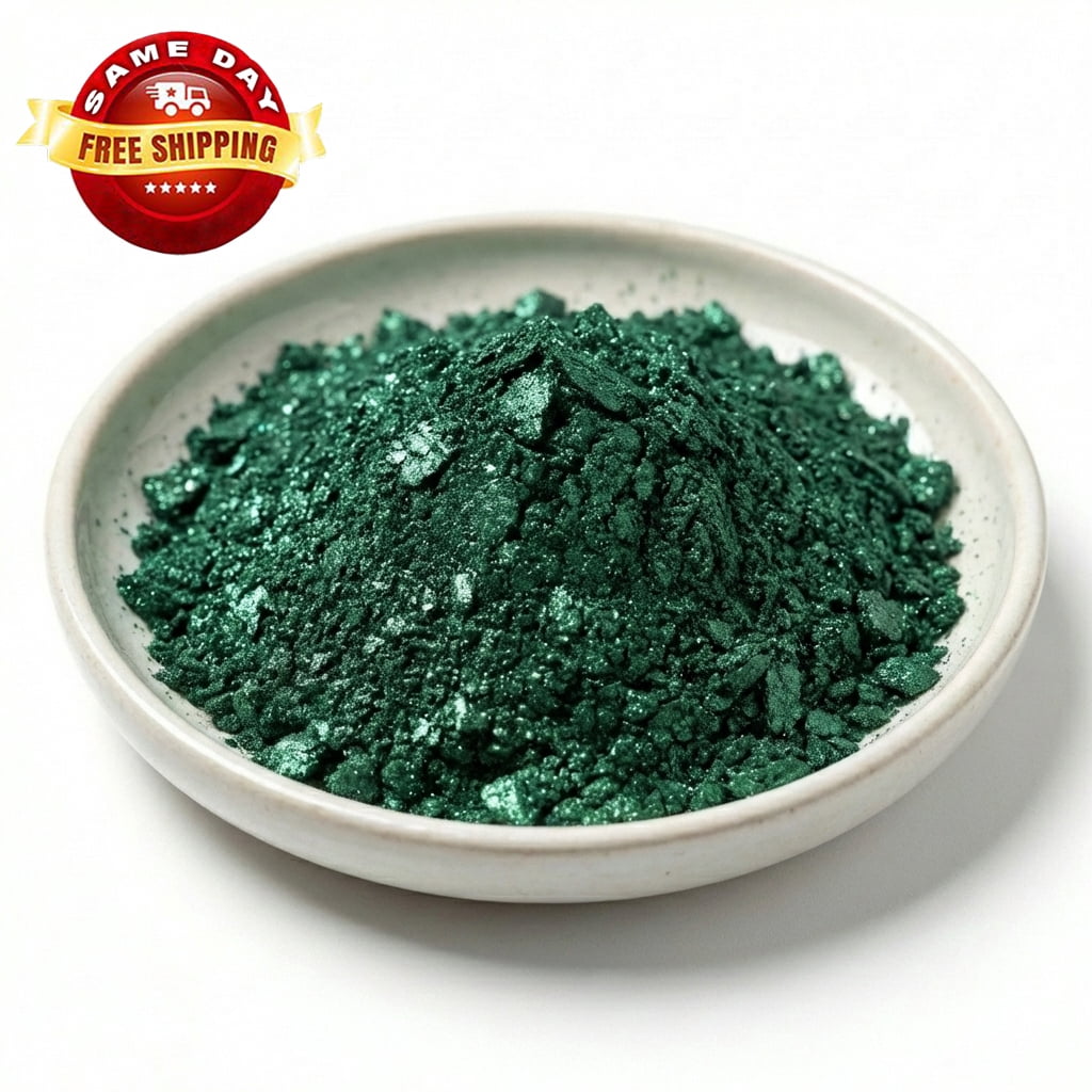 AFTER TWILIGHT DARK STALE GREEN MICA COLORANT PIGMENT POWDER COSMETIC GRADE 2 OZ