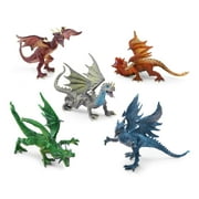 AFTRYOUGO Animal Zone Dragon Collectibles 5 Pk, Multi AD20185