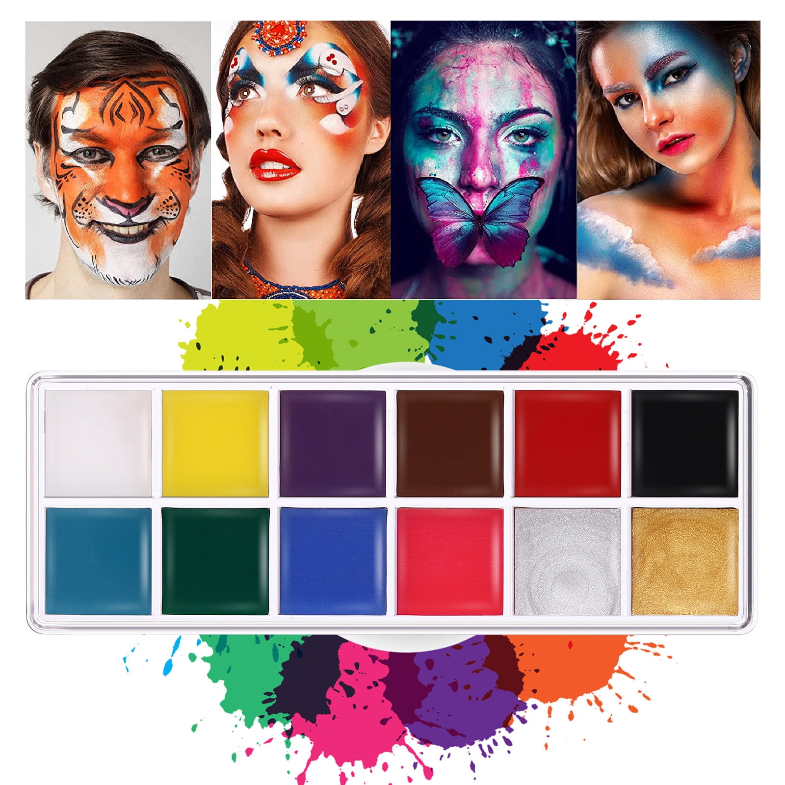 AFUADF 12 Colors World Cup Festives Makeup Face Paint Face Paint