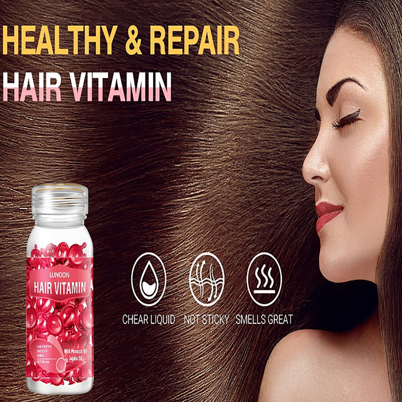 AFUADF Hair Vitamin Serum Capsule Hair Moisturizing Essence With