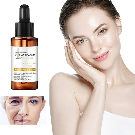 AFUADF Japanese L-VC Serum Skin Rejuvenation Moisturizing Antioxidant And Pore Shrinking Nicotinamide Solution 37ml, Repair Moisturizing Serum