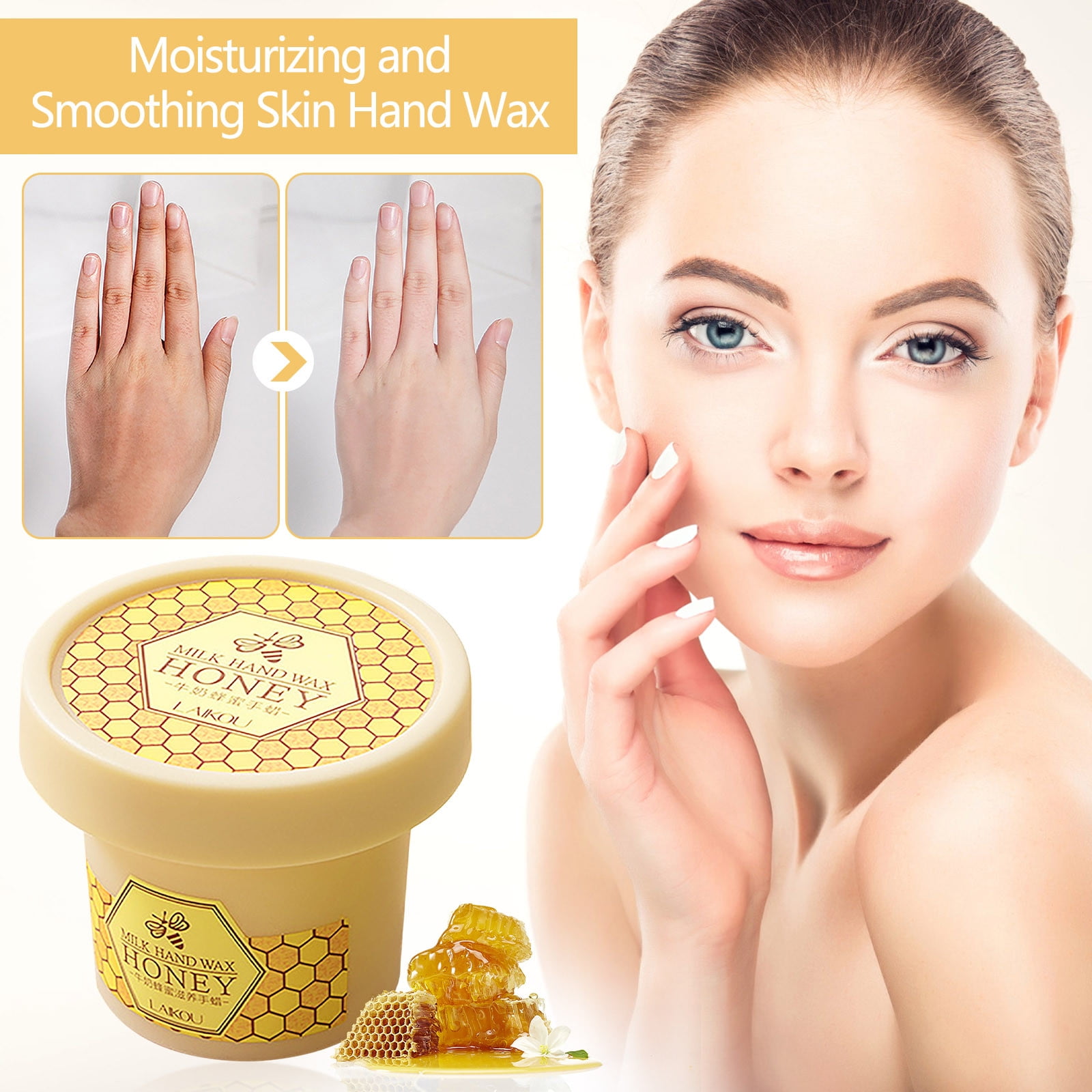 AFUADF Moisturizing Hand Mask Hand Cream Milk Honey Hand Wax