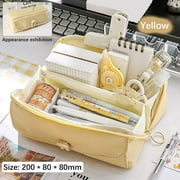 AFUADF Pencil Bag Large-capacity Stationery Box Girl Multi-function Pencil Case Schoolgirl Pencil Bag,School Supplies Pencil Case