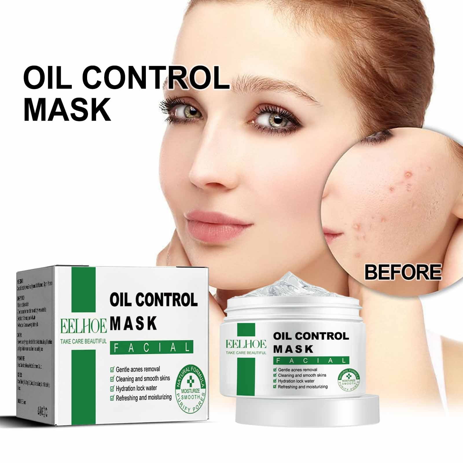 AFUADF Salicylic Oil Control Facial Mask Pore Free Deep Cleaning Facial