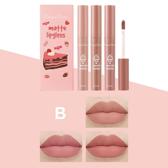 AFUADF Set Matte Lip Gloss Lipstick,24 Hour Lipstick