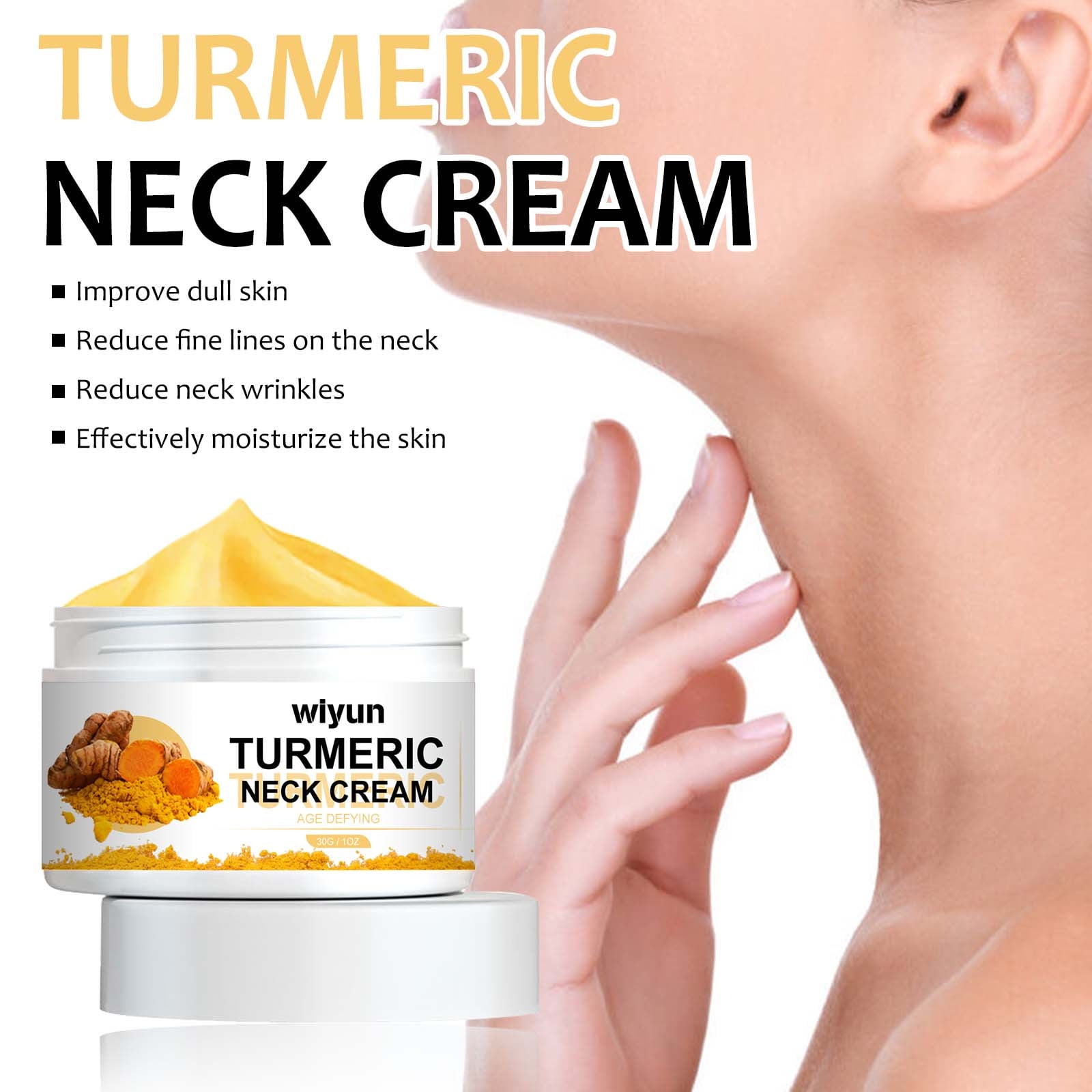AFUADF Turmeric Neck Firming Cream Facial Moisturizer With Retinol