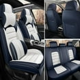thumbnail image 1 of AFUNTIO Leather 5 Seat Covers for Acura 99% Models,Luxury Car Seat Cushions Full Set,Waterproof Seat Cover for Cars,Nonslip Interior Accessories(Blue and White), 1 of 6