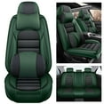 thumbnail image 1 of AFUNTIO Leather 5 Seat Covers for Dodge 99% Models,Luxury Car Seat Cushions Full Set,Waterproof Seat Cover for Cars,Nonslip Interior Accessories(Black and Green), 1 of 6
