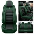 thumbnail image 1 of AFUNTIO Leather 5 Seat Covers for Kia 99% Models,Car Seat Cushions Full Set,Waterproof Car Sit Protectors,Nonslip Interior Accessories(Black and Green), 1 of 6