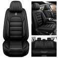 thumbnail image 1 of AFUNTIO Leather 5 Seat Covers for Mitsubishi 99% Models,Car Seat Cushions Full Set,Waterproof Car Sit Protectors,Nonslip Interior Accessories(Solid Black), 1 of 6