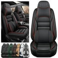 thumbnail image 1 of AFUNTIO Luxury Seat Covers for Chevy 99% Models,2PCS Leather Car Seat Cushions,Waterproof Car Sit Protectors,Nonslip Interior Accessories(Black and Red), 1 of 6