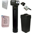 thumbnail image 1 of AFWFilters 1 Cubic Foot 32k Whole Home Iron Pro Water Softener with Fine Mesh Resin, 3/4" Stainless Steel FNPT Connection, and Black Tanks, 1 of 6
