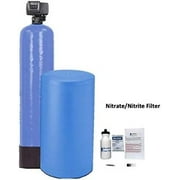 AFWFilters AFW Built Digital Nitrite Filter 1 Cu Ft All Nitrate Resin with On Demand Metered Fleck 5600SXT (18" Round Brine Tank, Blue)