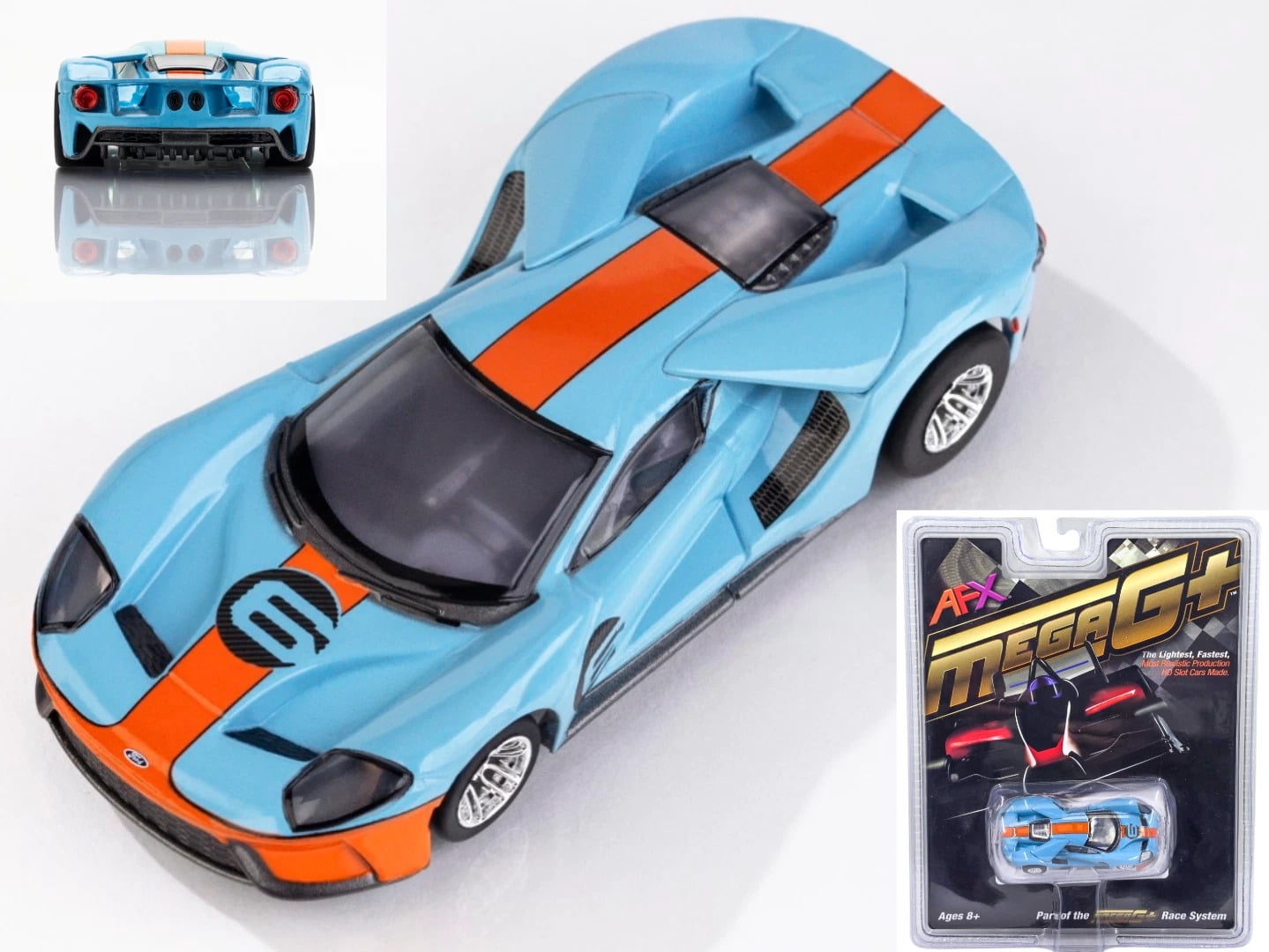 AFX 22052 Mega-G+ Ford GT Heritage #6 Gulf HO Slot Car