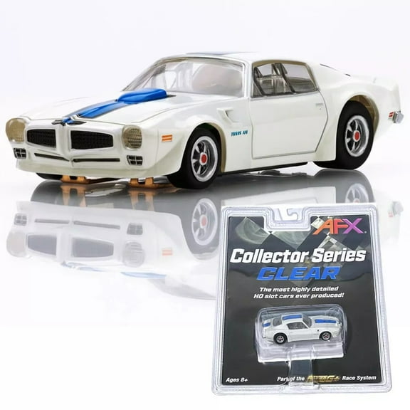 AFX 22096 Pontiac Trans Am 1970 White Collector Series HO Mega G+ Slot Car