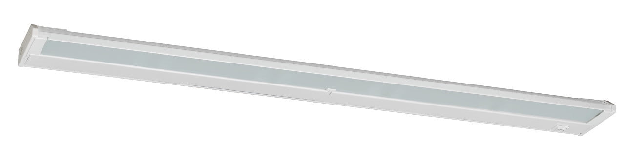 White 40'' Xenon Under Cabinet Light Bar with Clear Glass Diffuser