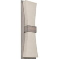thumbnail image 1 of AFX Aberdeen 6-inch Weathered Grey LED Wall Sconce, Jute Shade, 1 of 2