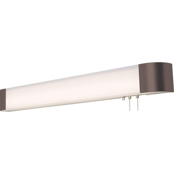 AFX Allen 3-feet ADA Oil-Rubbed Bronze LED Overbed Fixture, White Acrylic Shade
