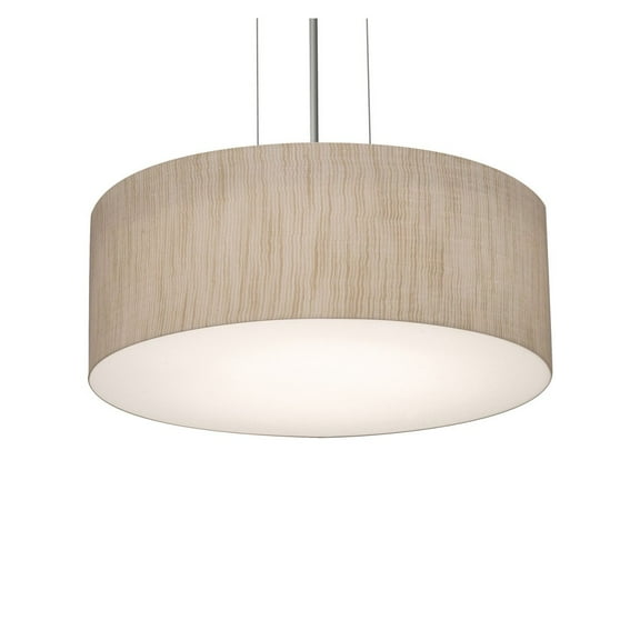 AFX  Anton 12'' Pendant - Satin Nickel Finish Jute Satin