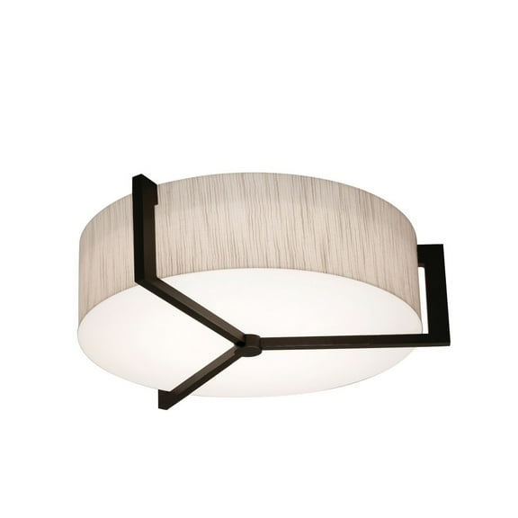 AFX  Apex 12'' Flush Mount - Espresso Finish Jute