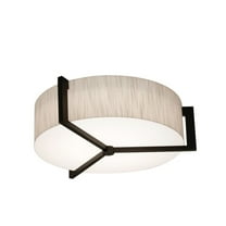 AFX Apex 12'' Flush Mount - Espresso Finish Jute
