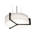 thumbnail image 1 of AFX  Apex 12'' Pendant - Espresso Finish Linen White, 1 of 2