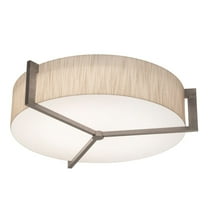 APF1524MBWG-JT-AFX-Apex - 3 Light Flush Mount In Modern Style-4.25 Inches Tall and 17 Inches Wide-Weathered Grey Finish-Jute Shade Color