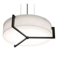 thumbnail image 1 of AFX  Apex 15'' Pendant - Espresso Finish Linen White, 1 of 3