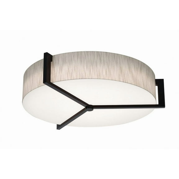 AFX  Apex 27'' Medium Base Flush Mount Jute/Espresso