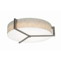 APF2432L5AJUDWG-JT AFX Apex - Drum Flush Mount In Modern Style-6 Inches Tall and 27.15 Inches Wide-Weathered Grey Finish-Jute Shade Color-LED Lamping