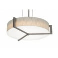 thumbnail image 1 of APP2432MBWG-JT AFX Apex - Drum Pendant In Modern Style-5.5 Inches Tall and 27.15 Inches Wide-Satin Nickel/Weathered Grey Finish-Jute Shade, 1 of 4