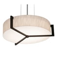 thumbnail image 1 of APP1524MBES-JT AFX Apex - 3 Light Pendant In Modern Style-4.25 Inches Tall and 17 Inches Wide-Satin Nickel/Espresso Finish-Jute Shade Color, 1 of 2