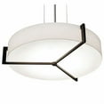 thumbnail image 1 of AFX  Apex 19'' Pendant - Espresso Finish Linen White, 1 of 3