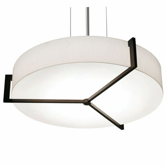 AFX Apex 19'' Pendant - Espresso Finish Linen White