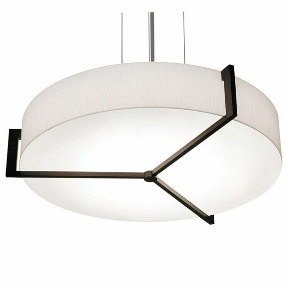 AFX  Apex 19'' Pendant - Espresso Finish Linen White