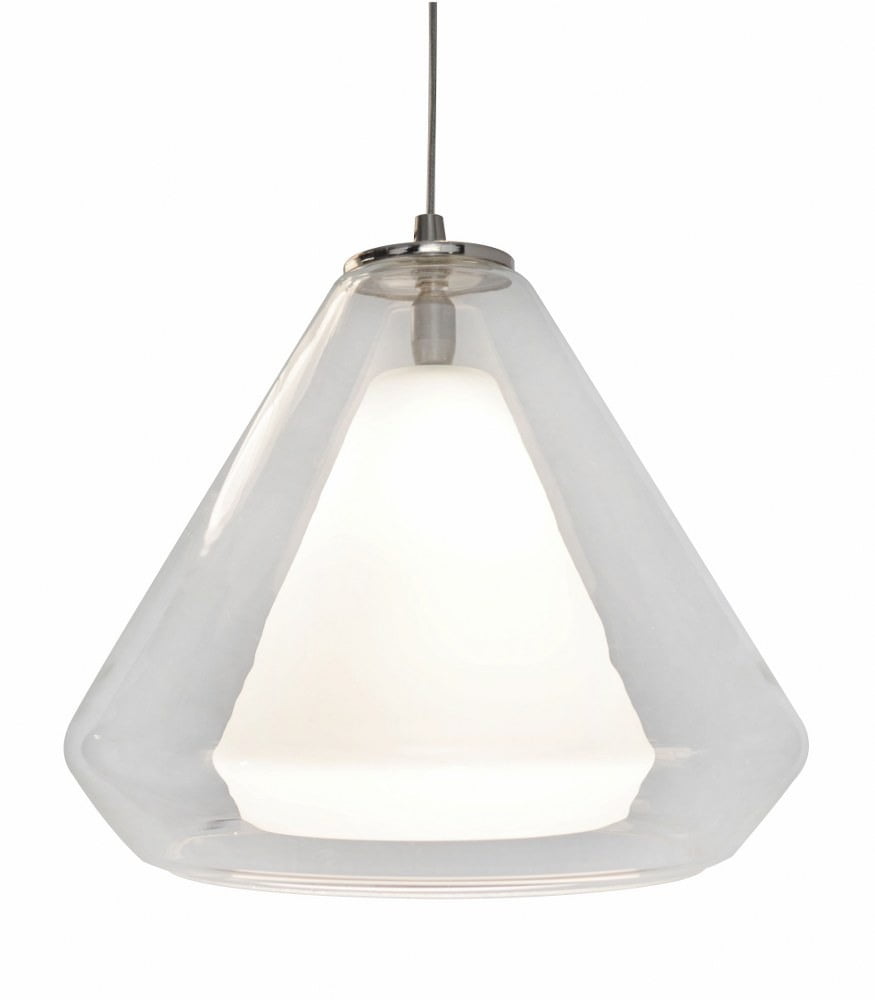 Armitage Satin Nickel 4000K LED Pendant with Clear Glass