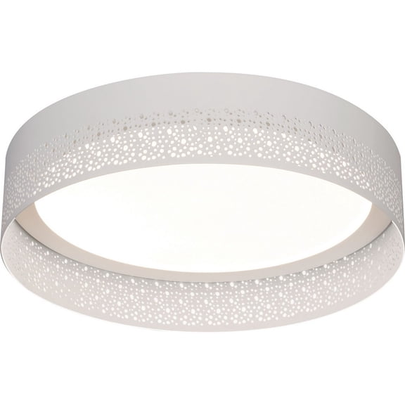 AFX Ash 12-inch White LED Flush Mount, White Acrylic Shade