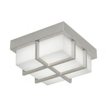 AUGW0808LAJMVNP AFX August - 9W 1 LED Outdoor Flush Mount-3.75 Inches Tall and 8.11 Inches Wide-Painted Nickel Finish