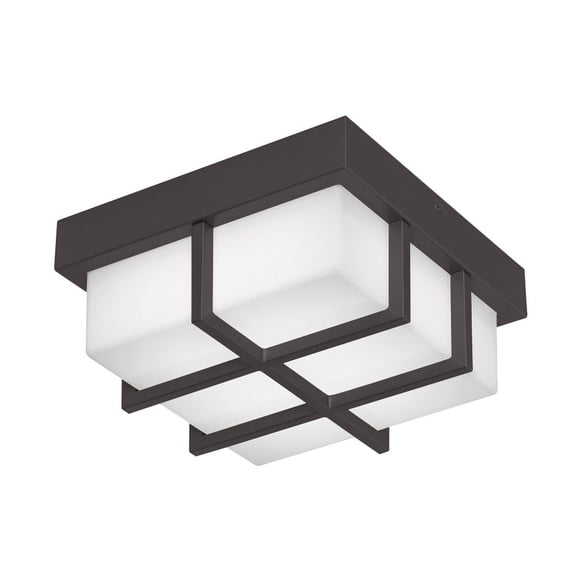 AUGW0808LAJMVBK AFX August - 9W 1 LED Outdoor Flush Mount-3.75 Inches Tall and 8.11 Inches Wide-Black Finish