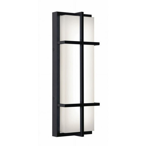 AFX  August LED Outdoor Sconce Black, White - 20"