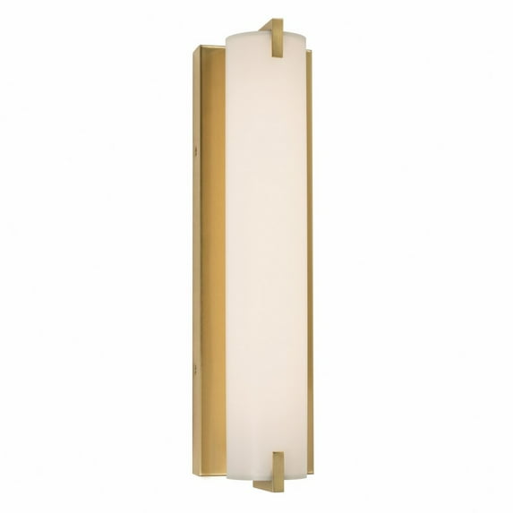 AXLS0416LAJUDSB AFX Axel - 15W 1 LED Wall Sconce In Contemporary Style-16 Inches Tall and 4 Inches Wide-Satin Brass Finish
