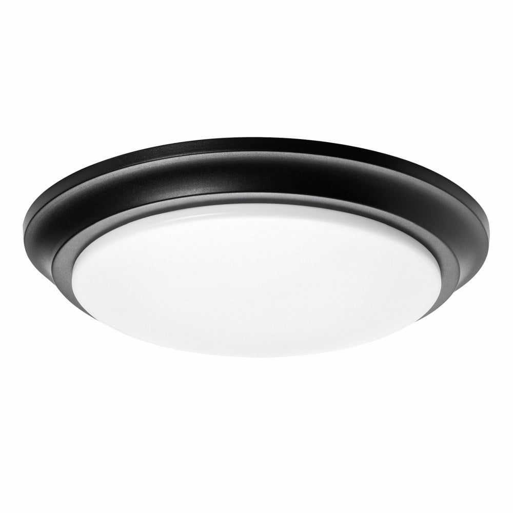 Baron 14" Black LED Flush Mount Ceiling Light