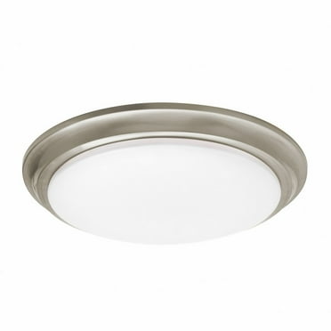 AFX  Baron 12'' LED Flush Mount Satin Nickel - 14"