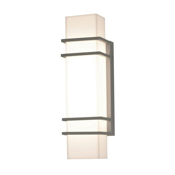 BLW5161800L30MVTG AFX Blaine - 15.75 Inch 23W 1 LED Outdoor Wall Sconce-Textured Grey Finish