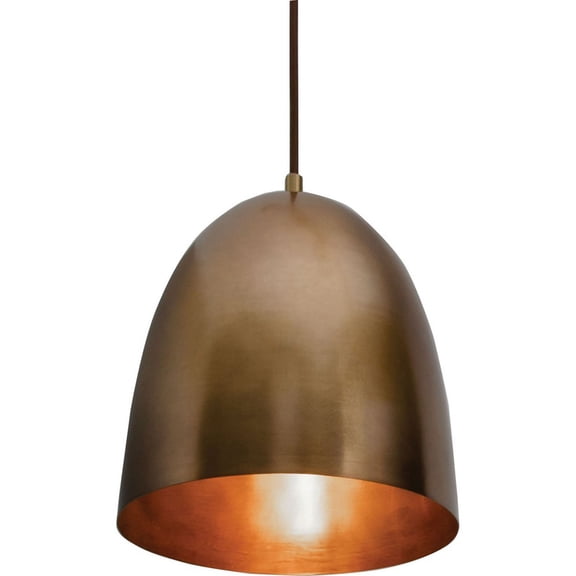 AFX - Brooklyn - 9.5 Inch One Light Pendant-Antique Brass Finish -Traditional