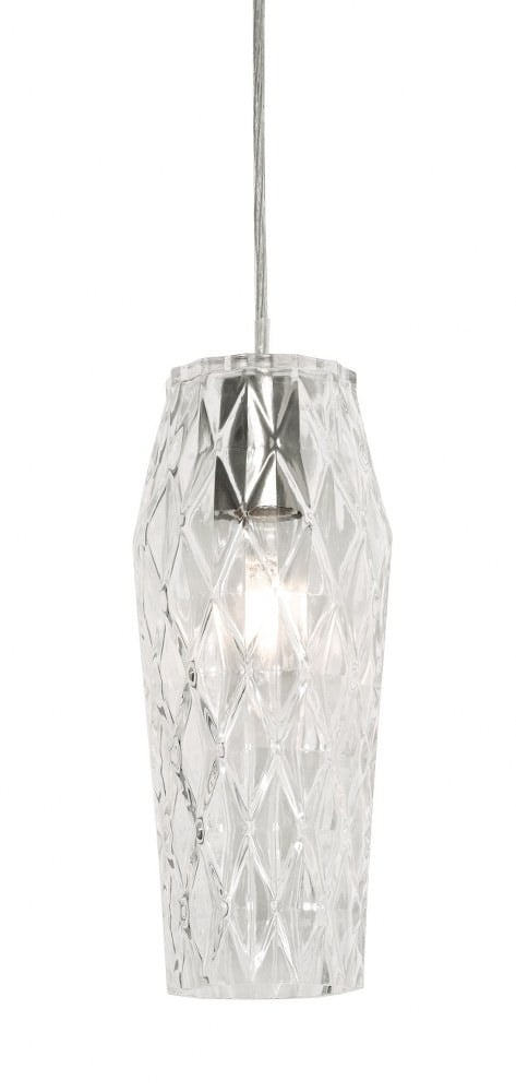 Satin Nickel Mini Jar Indoor/Outdoor 5" LED Pendant Light